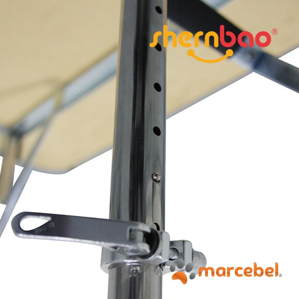 Mesa Plegable – Ajustable con patas telescópicas 120cm x 60cm x 81-93cm